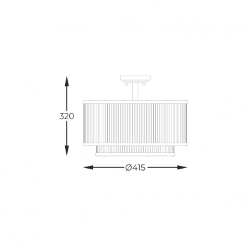 Sergio lampa sufitowa 5xE14 003064-026352 czarna