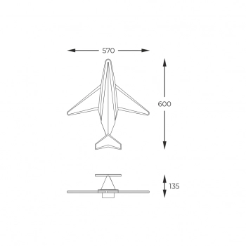 Sky kinkiet LED 22W 2500lm 2700-6000K 003064-028410