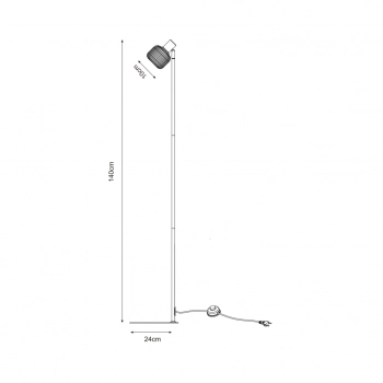 Stem lampa podłogowa 1xE14 003064-027545