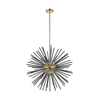 Urchin lampa wisząca 9xG9 003064-026346 czarna, złota Zuma Line