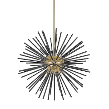 Urchin lampa wisząca 9xG9 003064-026346 czarna, złota