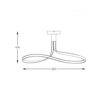 Viso lampa sufitowa LED 26W 3000lm 3000K 003064-026701 czarna