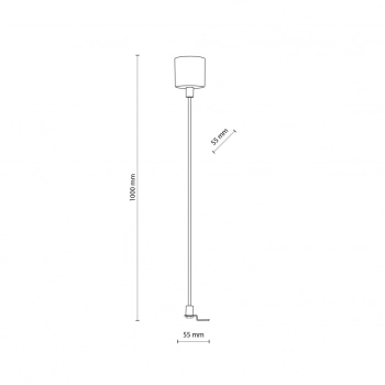 Zestaw Zasilający do szynoprzewodu 1F 230V 004046-026989 biały