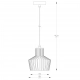 Dolia lampa wisząca 1xE27 003064-025602 czarna