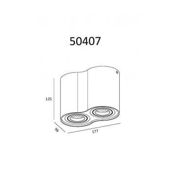 LAMPA SPOT RONDOO 50407-WH