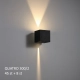 Quatro 300/4 IP65 kinkiet LED 2x3W 45°+8° czarny