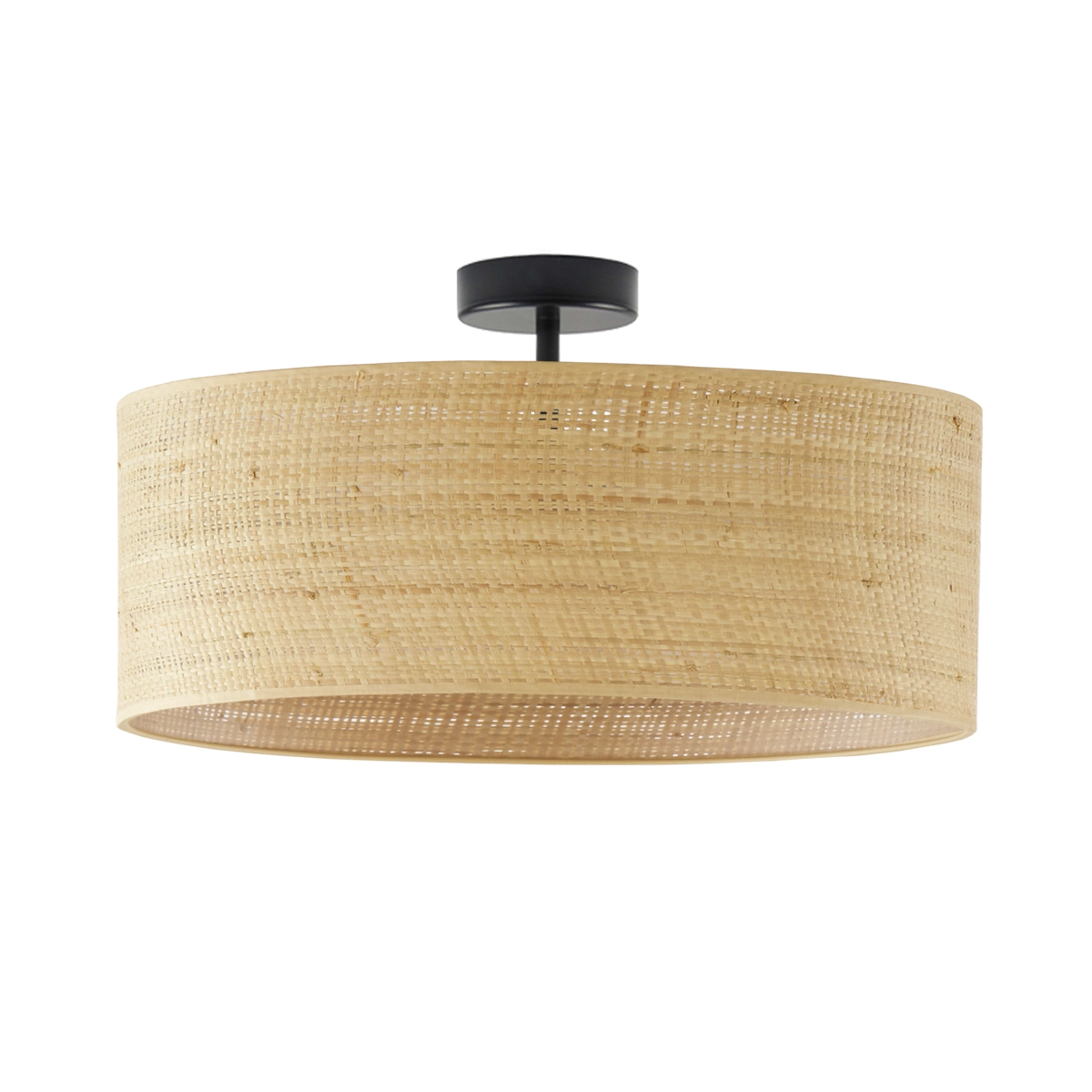 Wenecja Boho 40cm lampa sufitowa E27 abażur rattan w stylu biophilic design