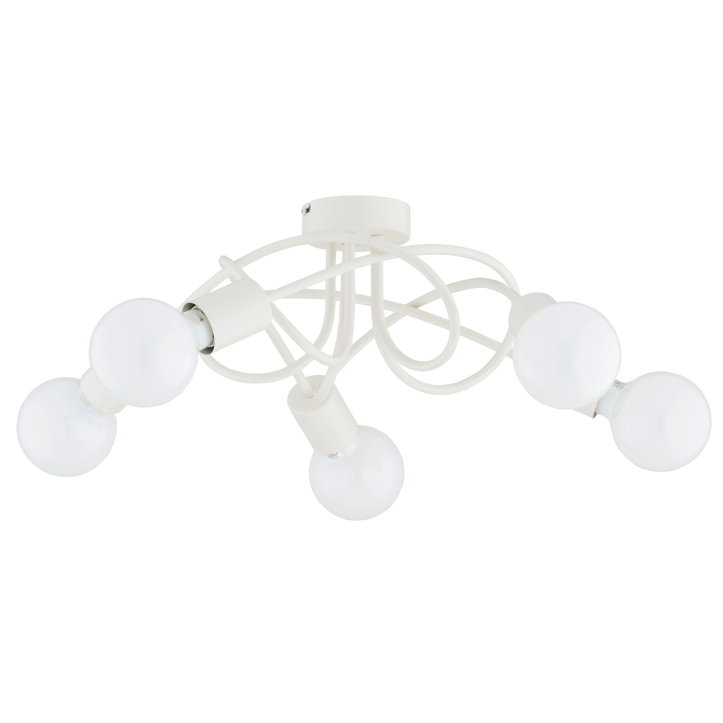 Lampa sufitowa w stylu double drenching Boston 5xE27 kremowa