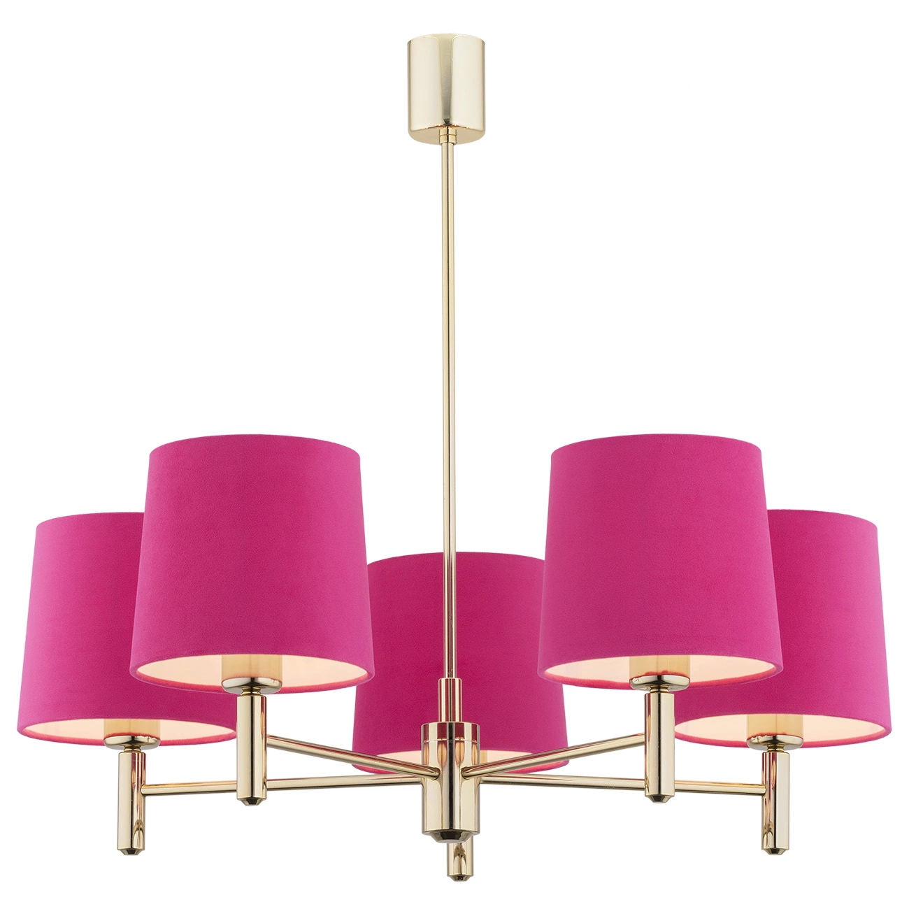 Ponte żyrandol z abażurami 5xE27 2089 styl double drenching