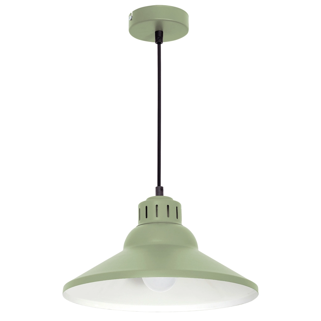 Lampa wisząca w stylu w double drenching Works 1xE27 zielony mat
