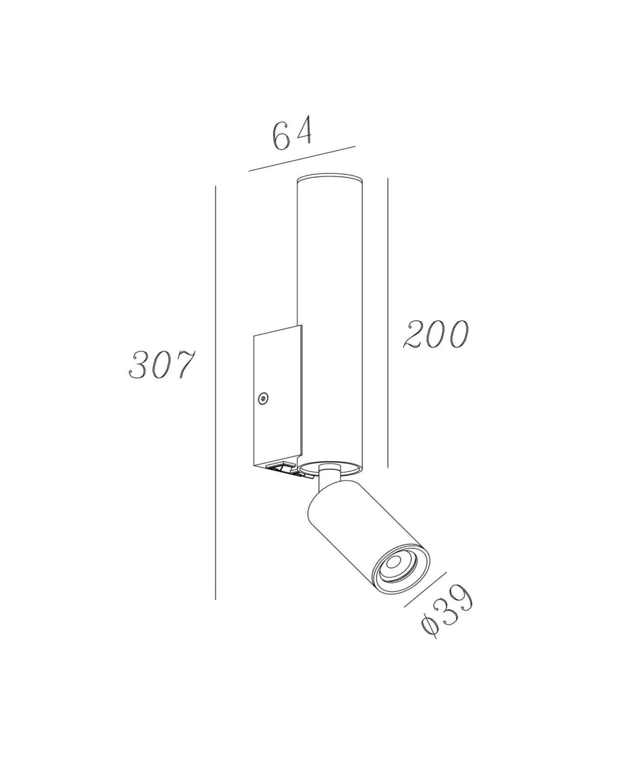 Kinkiet Otimo 2xPAR16 GU10 wymiary