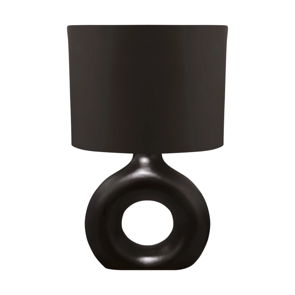 Golf Black lampka stołowa 1xE14 czarna styl double drenching