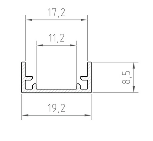 Profil łazienkowy P11-1 wysokość