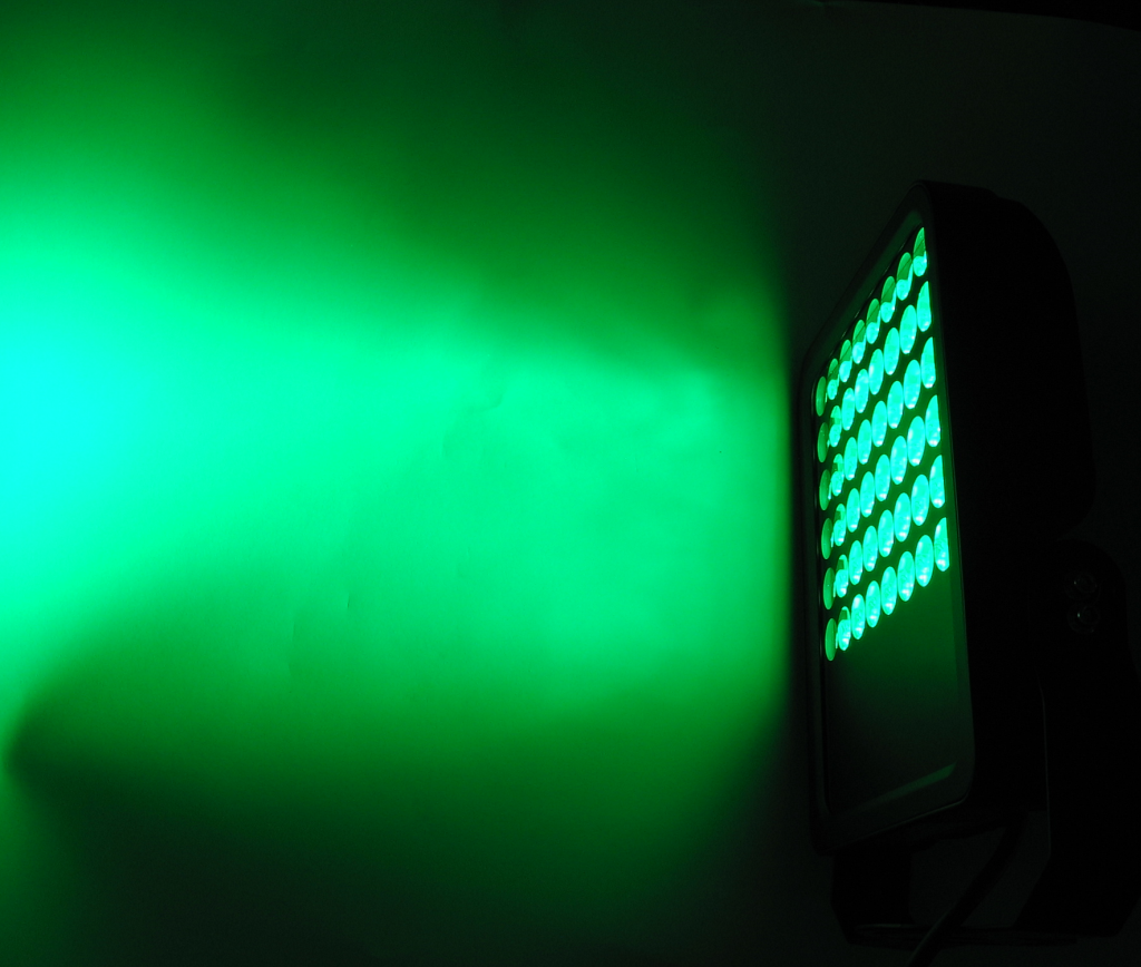 Reflektor LED 56W światło zielone