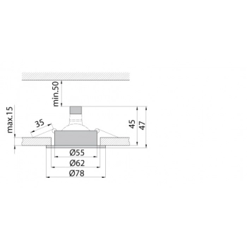 Oprawka DL-6 PAR16 1x50W GU10 złota