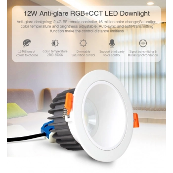 Downlight LED 12W RGB+CCT 1000lm