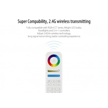 Pilot radiowy FUT089 RGB/RGBW/RGB+CCT 8-strefowy