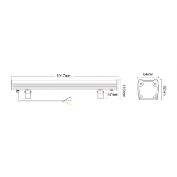 Naświetlacz LED IP66 48W RGB+CCT 3200lm