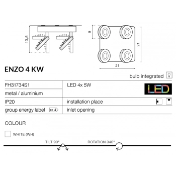ENZO 4 KW LED FH31734S1