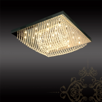 Milano lampa sufitowa G4 chrom kryształ 9731/17 D600 Sinus