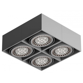 TUZ X5Sd lampa sufitowa 4xG53 LED111 biała, czarna lub srebrna
