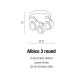 Albico 3 Round GU10 FH-31813B4-3RWH + LED GRATIS