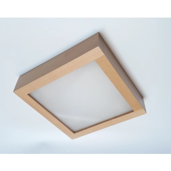 Plafon PLA3030 4x40W E14 drewno bukowe