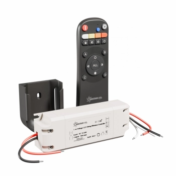 Zestaw kontroler do paska LED 12V/24V 120W/240W 10A CCT DImm pilot 1S uchwyt czarny Konekto Mesh WOJ+91310 SpectrumLED