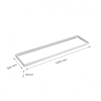 Ramka do montażu natynkowego opraw Algine Slim Backlight Slim biała