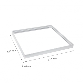 Ramka do montażu natynkowego opraw Algine Slim Backlight SLIM biała