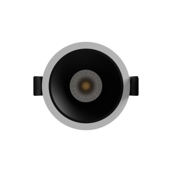 Orbito Downlight lampa wbudowywana 10W 1100lm światło ciepłe białe 40st IP44 Ra90 UGR<19 biała czarna