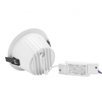 Orbito Downlight 14-27W 3000lm światło ciepłe białe IP44 Ra90 UGR<19 biała czarna