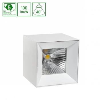 Cel Zosma 4 Square 830 LED lampa sufitowa 27W 2700lm 3000K biała WOJP00802 SpectrumLED