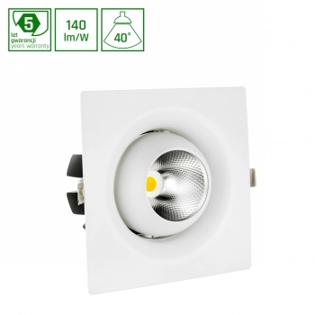 Cel Miryda Square 830 lampa wbudowywana LED 19W 1995lm 3000K biała WOJP02913 SpectrumLED