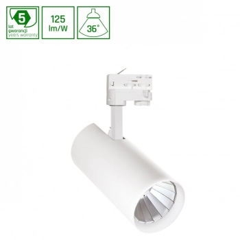 Mdr Branta Lux 935 reflektor na szynoprzewód 3F 22,5W 2875lm 3500K biały WOJP04856 SpectrumLED