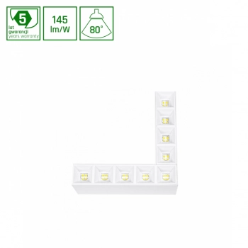 Allday Inspire Elements L Dark Light 840 LED 8W 1160lm 4000K biały WOJP06675 SpectrumLED