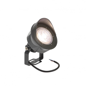 Flori Spot lampa ogrodowa 24W 1600lm światło ciepłe białe 24V IP65 szara