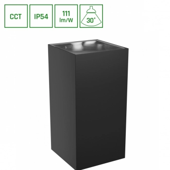 Torre kinkiet 18W 2000lm CCT IP54 czarny SLI003024CCT_PW SpectrumLED