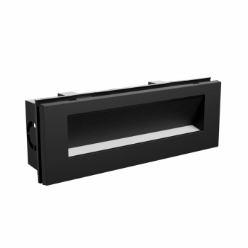 Encanta Asymmetric lampa elewacyjna wbudowywana 6W 750lm CCT IP54 czarna SLI003032CCT_PW SpectrumLED