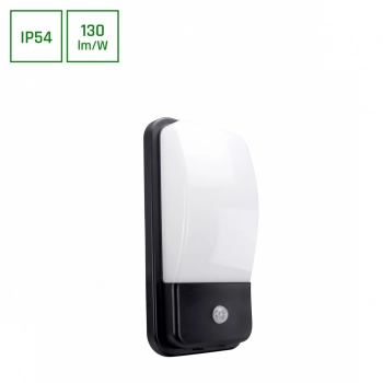 Enigo LED PIR kinkiet 20W 2600lm światło neutralne białe IP54 biały czarny SLI003045NW_PW SpectrumLED