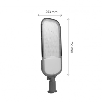Streetos 2 lampa uliczna LED 200W 28000lm światło neutralne białe IP65 IK09 szara z czujnikiem zmierzchu