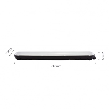 Limea Gigant Hermetyk 600mm 20W 3250lm światło neutralne białe IP65 IK09 czarny