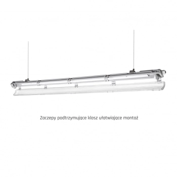 Limea Slim Hermetyk G13 Tuba LED 150cm IP65 szara