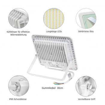 Noctis Lux 2 naświetlacz 50W 4000lm światło neutralne białe IP65 biały