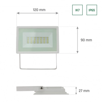 Noctis Lux 3 naświetlacz 20W 2000lm światło neutralne białe IP65 biały