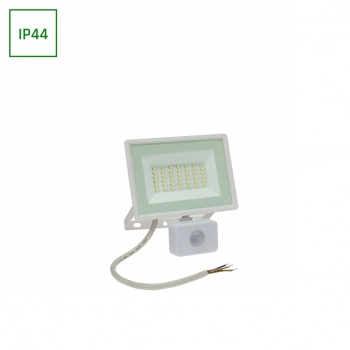 Noctis Lux 3 naświetlacz 30W 2700lm światło ciepłe białe IP44 biały czujnik ruchu PIR SLI029054WW_CZUJNIK_PW SpectrumLED