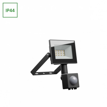 Noctis Lux 4 naświetlacz 10W 750lm światło neutralne białe IP44 czarny czujnik ruchu PIR SLI029070NW_CZUJNIK_PW Spectrum