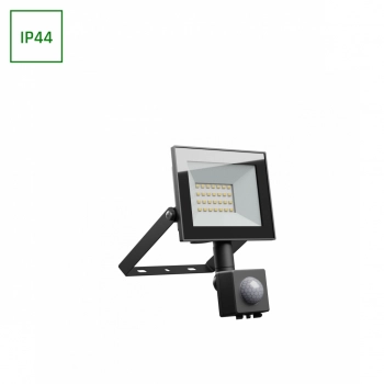 Noctis Lux 4 naświetlacz 20W 1650lm światło zimne białe IP44 czarny czujnik ruchu PIR SLI029071CW_CZUJNIK_PW SpectrumLED