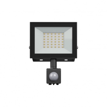 Noctis Lux 4 naświetlacz 30W 2500lm światło ciepłe białe IP44 czarny czujnik ruchu PIR