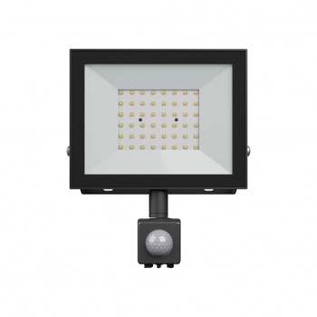Noctis Lux 4 naświetlacz 50W 4300lmświatło zimne białe IP44 czarny czujnik ruchu PIR